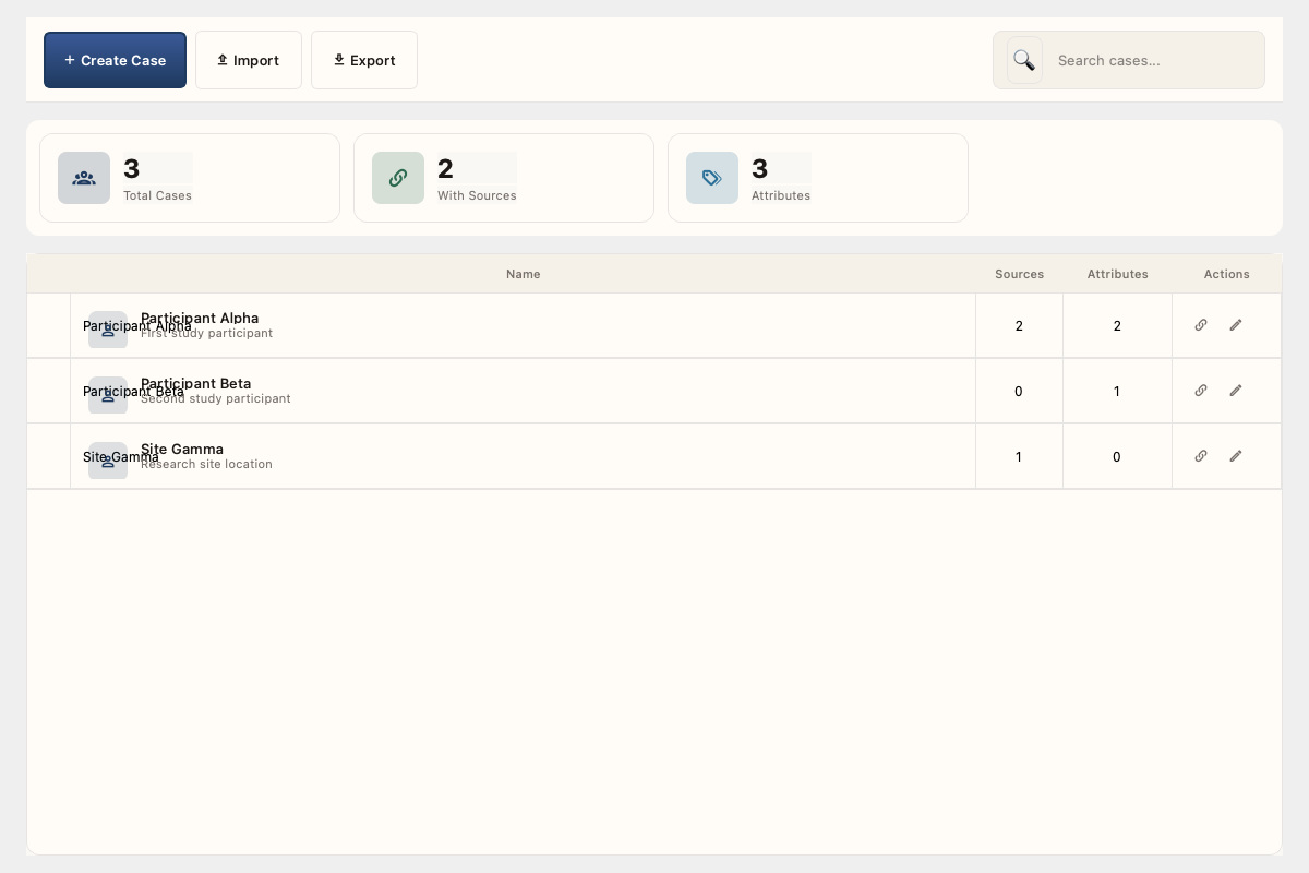 Case Manager with cases