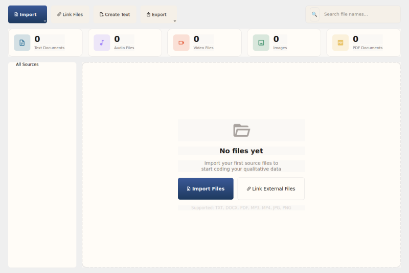 Export dropdown menu