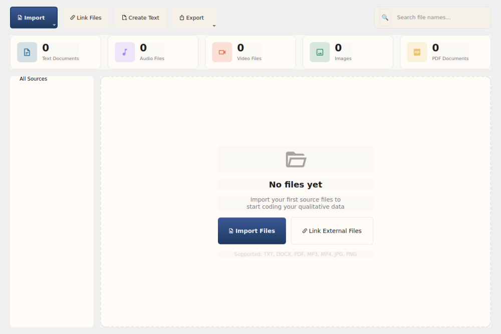 File Manager - Empty